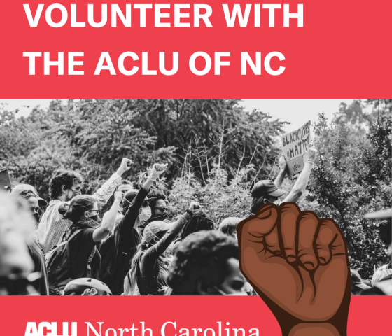 Volunteer with the ACLU of NC